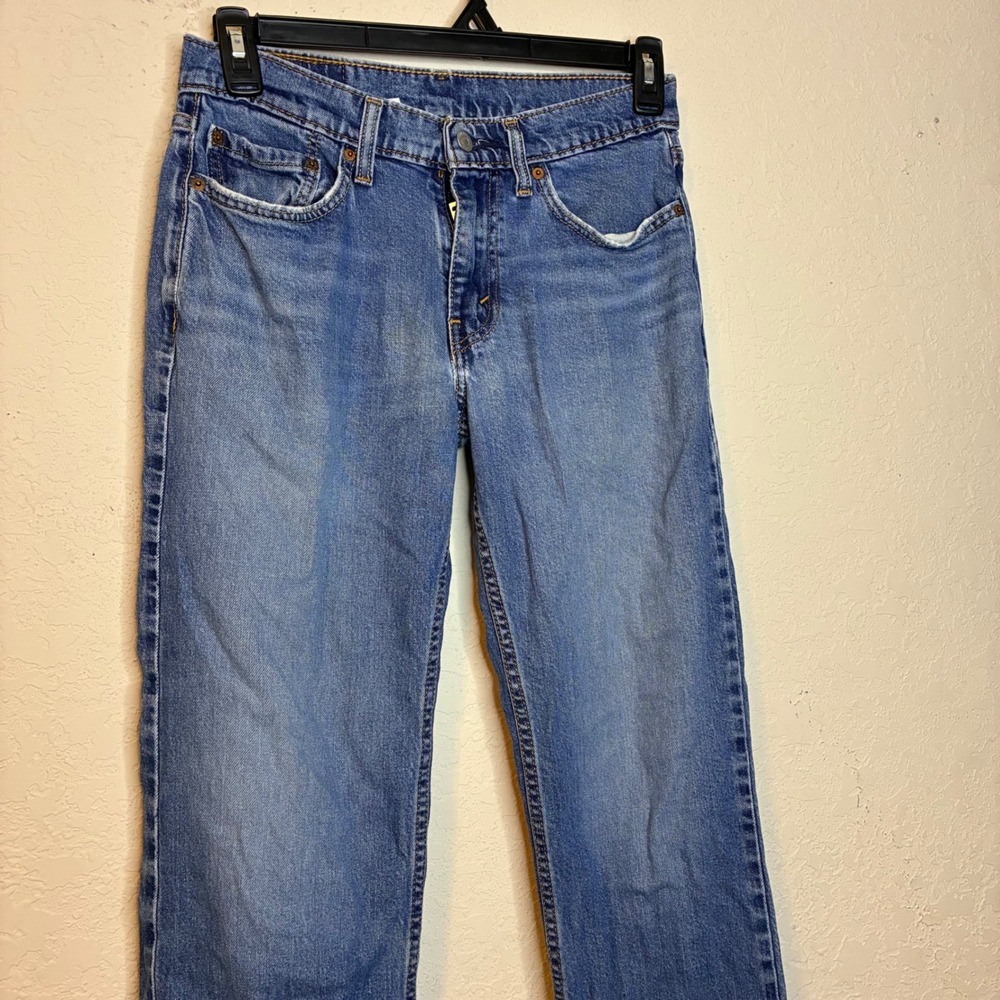 Levis 514 Straight Leg Jeans Mens 29x32 Medium Wash Blue Denim Y2K Cowboy Street